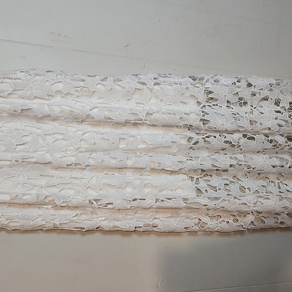 Express Cream Tiered Midi Sundress - Picture 10 of 12